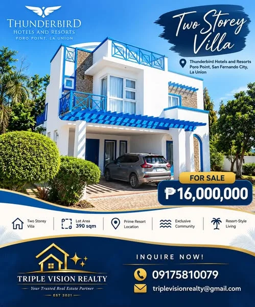 𝗟𝗨𝗫𝗨𝗥𝗬 𝗩𝗜𝗟𝗟𝗔 𝗙𝗢𝗥 𝗦𝗔𝗟𝗘 𝗔𝗧 𝗧𝗛𝗨𝗡𝗗𝗘𝗥𝗕𝗜𝗥𝗗 𝗥𝗘𝗦𝗢𝗥𝗧! in Poro, City Of San Fernando (Capital), La Union